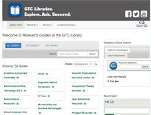 Tablet Screenshot of libguides.gvltec.edu
